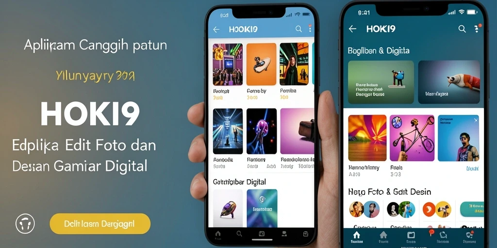 Antarmuka HOKI9 yang modern dan mudah digunakan untuk edit gambar.