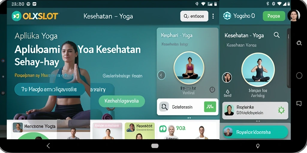 Tampilan antarmuka OLXSLOT yang mudah digunakan saat berlatih yoga.