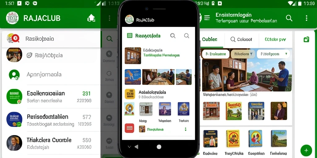 Tampilan antarmuka utama RAJACLUB yang informatif dan interaktif.