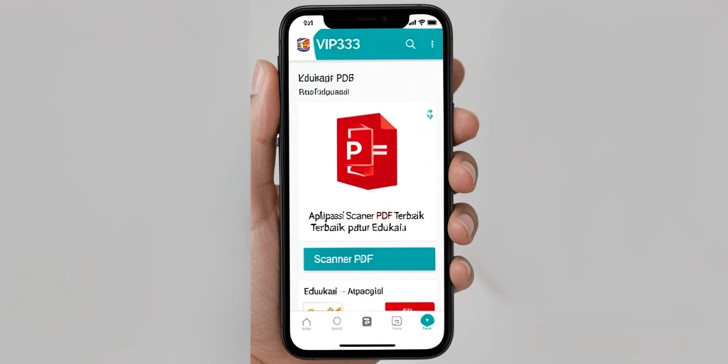 Antarmuka VIP333 menampilkan pemindaian dokumen PDF yang sangat jelas.